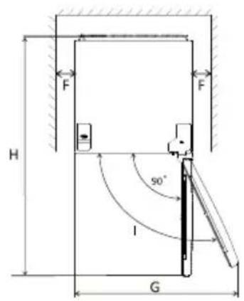 VEDETTE VFD330NFEW - Space Requirement - 2