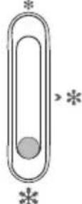 VEDETTE VFC250EX - Temperature setting of the Freezer Compartment The freezer temperature setting slider - 6