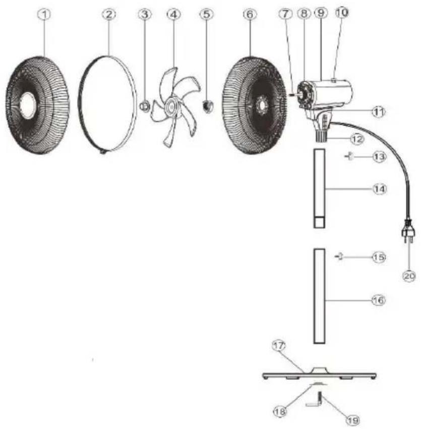 Be Cool BC40STTI2202 - OVERVIEW THE FAN - 1
