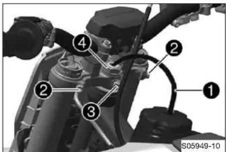 HUSQVARNA TC 65 (2025) - Régler le palier de la tête de direction - 1