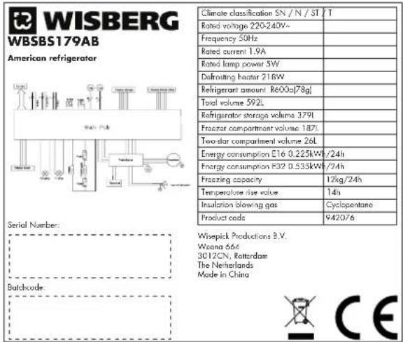 Wisberg WBSBS179AB - WBSBS179AB - 1