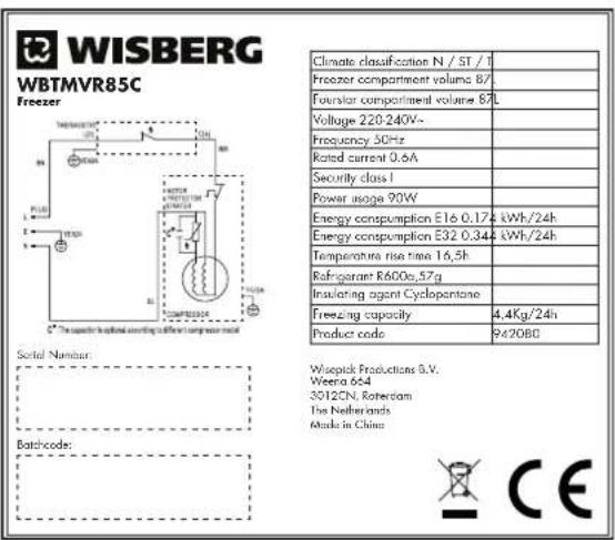 Wisberg WBTMVR85CB - WBTMVR85C - 1