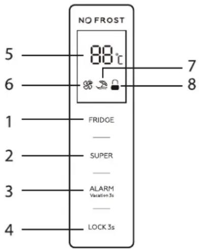 Wisberg WBKK185EW - • LED-Anzeige - 1