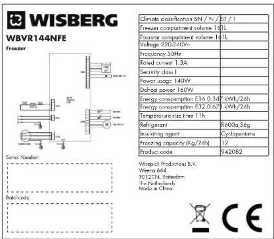 Wisberg WBVR144NFE - WBVR144NFE - 1