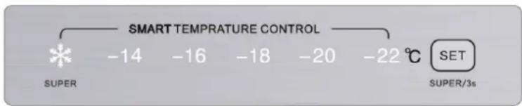 Wisberg WBVR144NFE - Réglage de la température - 1
