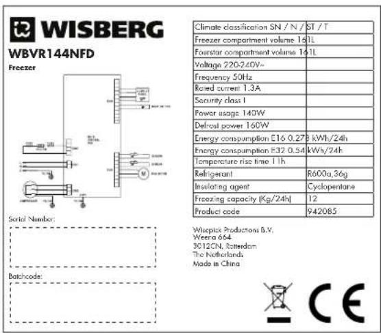 Wisberg WBVR144NFE - WBVR144NFD - 1