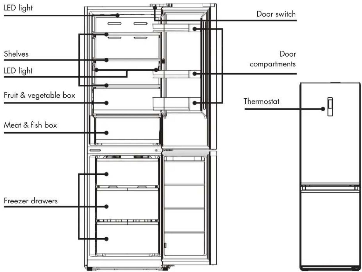 Wisberg WBKVC201AB - DIMENSIONS - 1