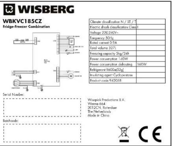 Wisberg WBKVC185CB - WBKVC185CZ - 1