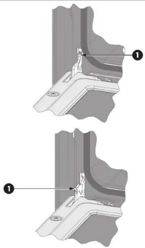 Fulgor Milano F4PDF366S1 - Pour remettre la porte - 1