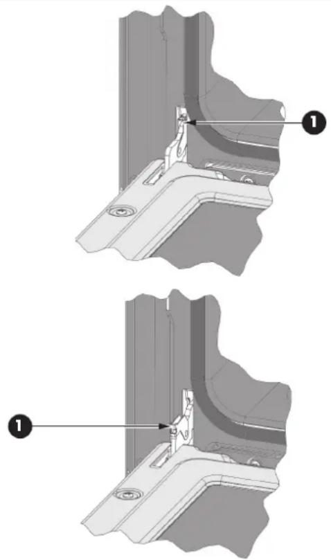 Fulgor Milano F4PDF366S1 - Para volver a colocar la puerta - 1