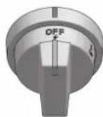 Fulgor Milano F6GRT486GS1 - BOUTON DU BRULEUR A GRIL - 1
