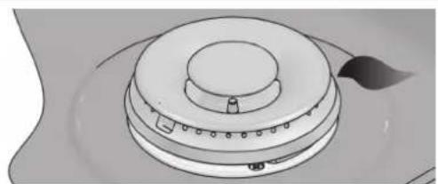 Fulgor Milano F6GRT366S1 - Base del quemador e inyector - 1
