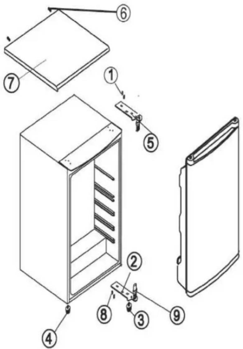 AYA ART130ETU - Réversibilité de la porte - 1