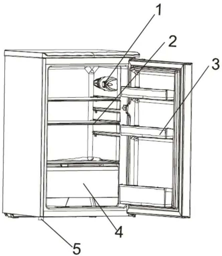 AYA ART130ETU - DESCRIPTION OF YOUR REFRIGERATOR - 1