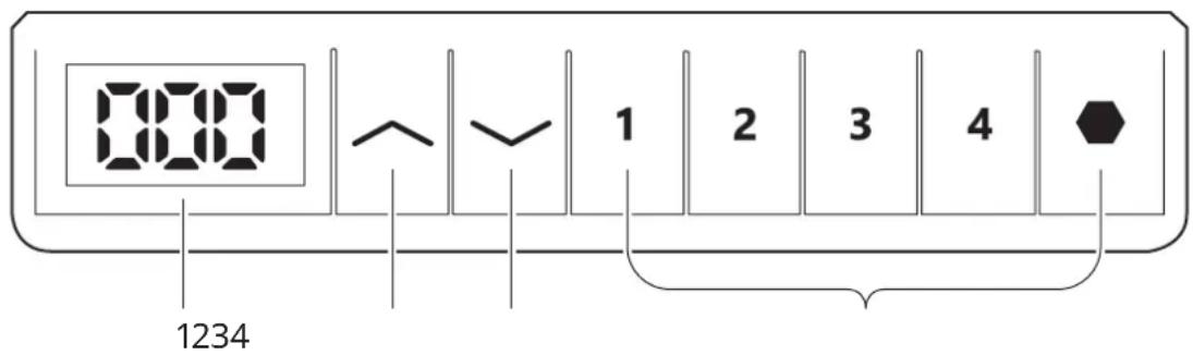 IKEA UPPSPEL 705.113.52 - Panneau de contrôle du réglage de la hauteur - 1