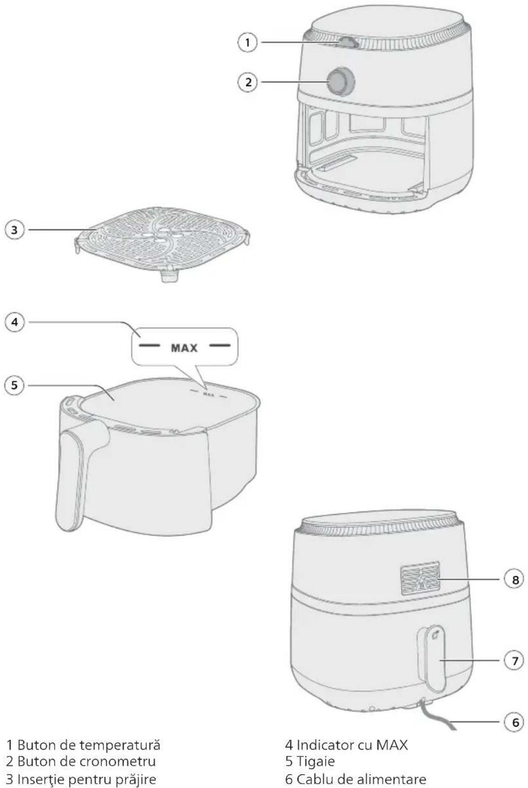 PHILIPS Airfryer NA110 - Descriere generală - 1
