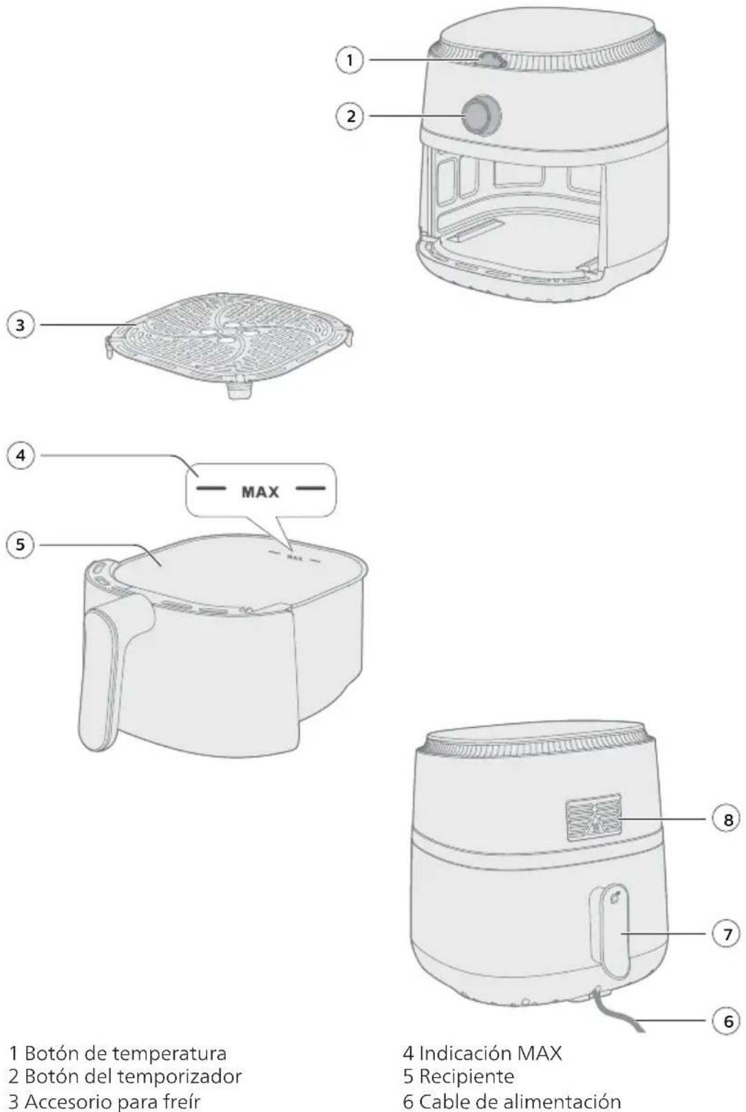 PHILIPS Airfryer NA110 - Descripción general - 1