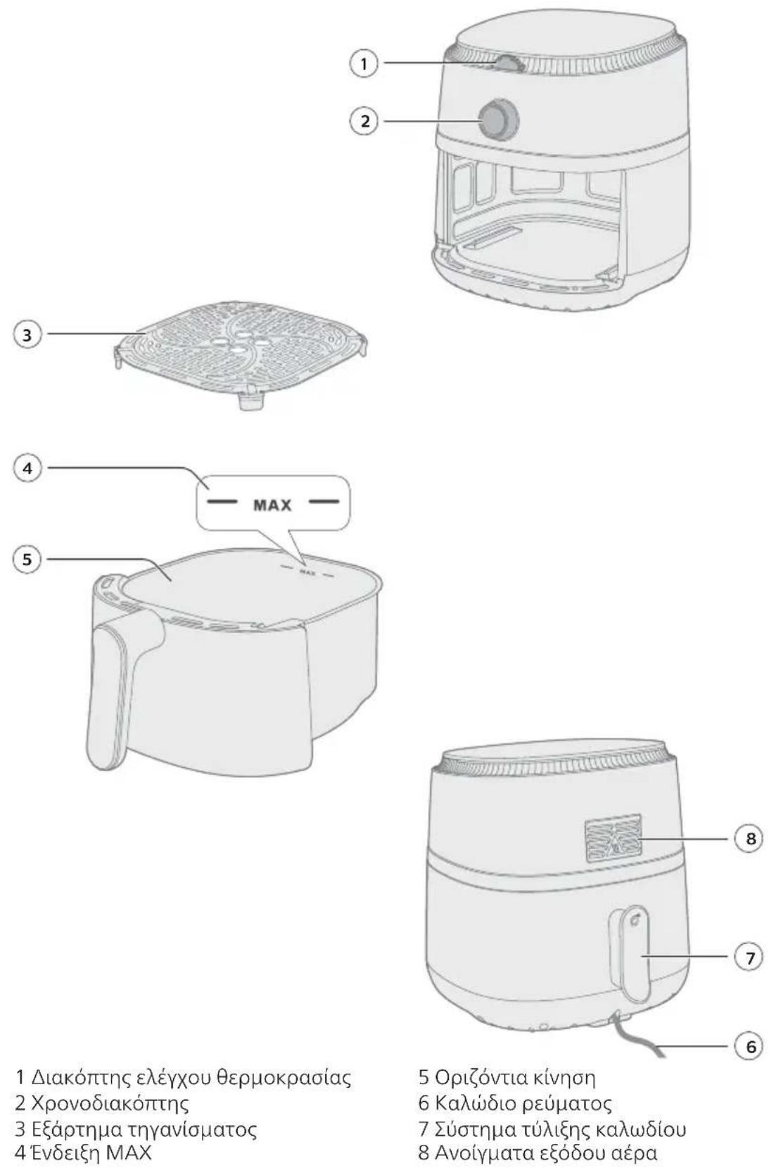 PHILIPS Airfryer NA110 - Γενική περιγραφή - 1
