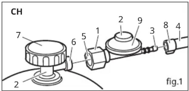 IKEA BÅTSKÄR 505.533.81 - Raccordement au détendeur - 2