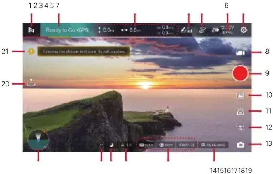 1 2 3 4 5 7 Ready to Go (GPS) 0.0m ↔ 0.0m 0.0m 21 20 6 8 9 10 11 12 13 141516171819