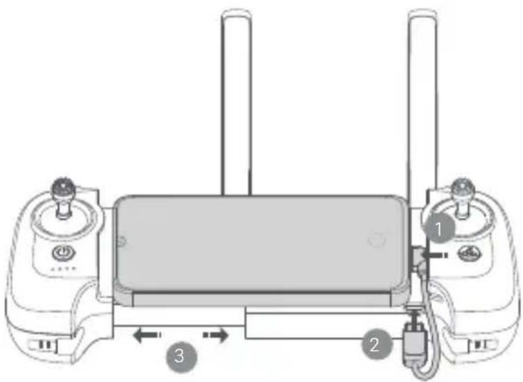 Fimi Mini 3 - ■ 2. Préparation de la télécommande - 3