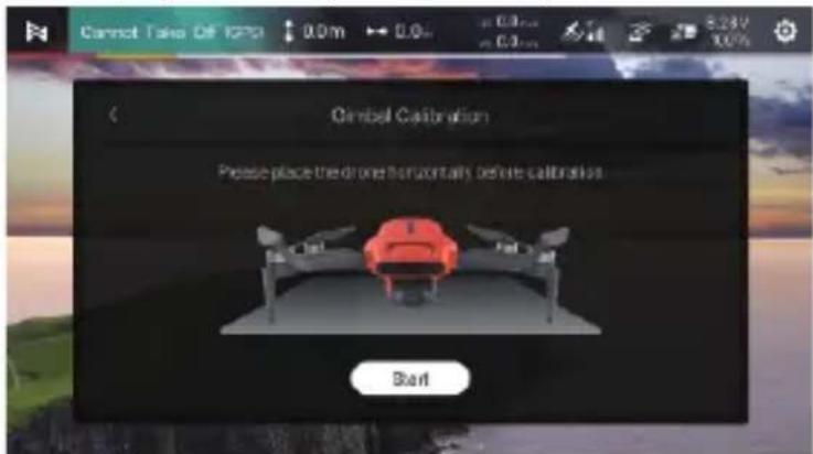 Fimi Mini 3 - ■ 2. Calibración del cardán - 1