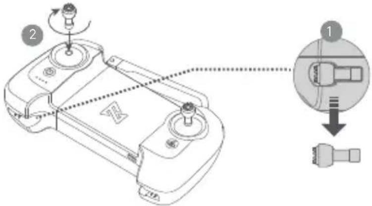 Fimi Mini 3 - ■ 2. Préparation de la télécommande - 1