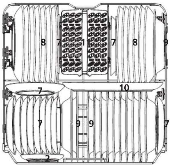 BRANDT DWJ137DS - Lower basket: - 1