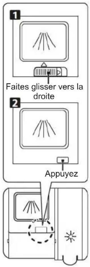 1 Faites glisser vers la droite 2 Appuyez