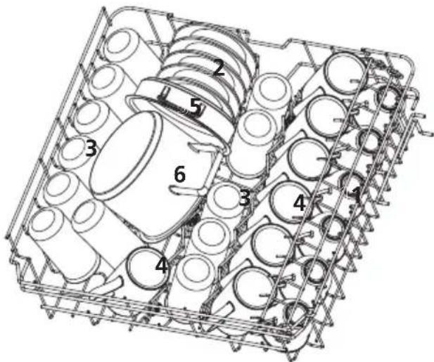 BRANDT DWJ137DS - Panier du haut : - 1