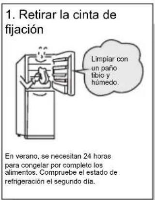 TCL RP631SLE1 - Preparaciones previas al uso del refrigerador - 1