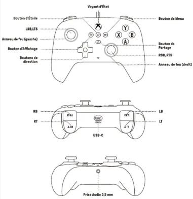 8BitDo Ultimate C Wired Controller Xbox - 22