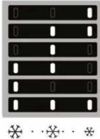 INDESIT INBUF031 - Leuchtende LEDs Temperatureinstellung - 1