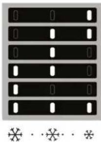 INDESIT INBUF031 - LED illuminati Temperatura impostata - 1