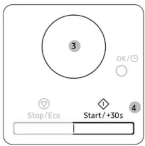 SAMSUNG MG32DG4524CT - Appuyez sur le bouton Microwave+Grill (Micro-ondes+Gril). - 1