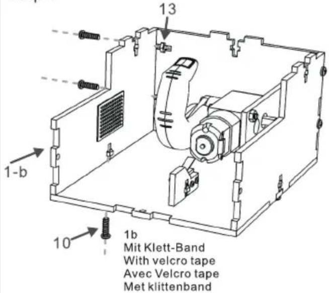 13 1-b 10 1b Mit Klett-Band With velcro tape Avec Velcro tape Met klittenband