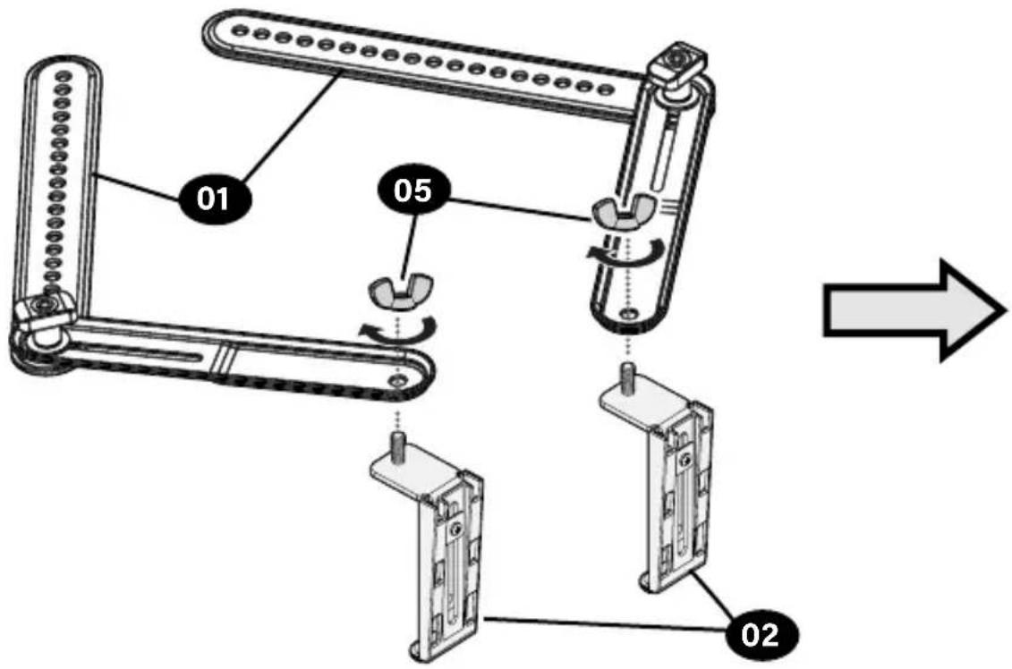 SANUS MFSBM1-B1 - Bottom-Mount Holes with Threaded Inserts - 2
