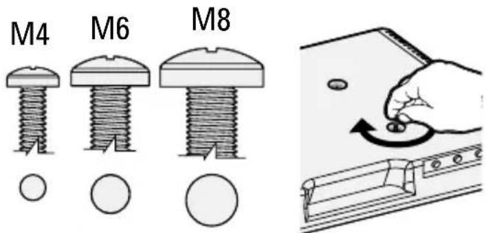 SANUS MFSBM1-B1 - TV Interface Screw Diameter - 1