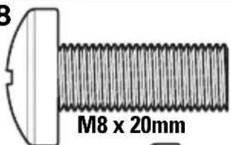 SANUS MFSBM1-B1 - Parts and Hardware for STEP 3 - 6