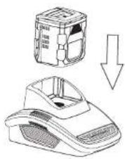 Yard Force AL G03C - Charging the battery pack - 1