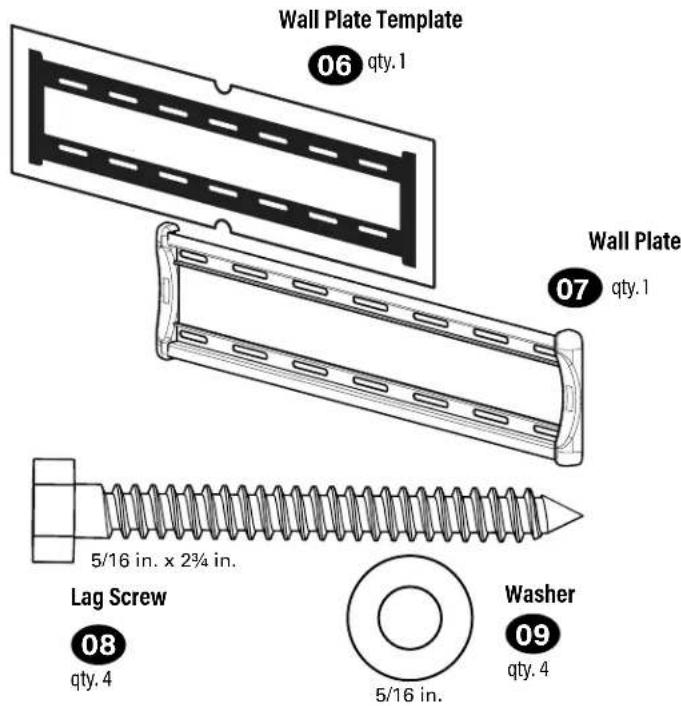 SANUS MFLT1-B2 - STEP1 Parts and Hardware - 1