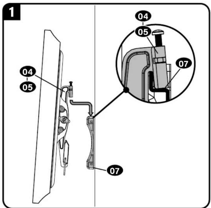 SANUS MFLT1-B2 - STEP 3 Attach TV to Wall Plate - 2