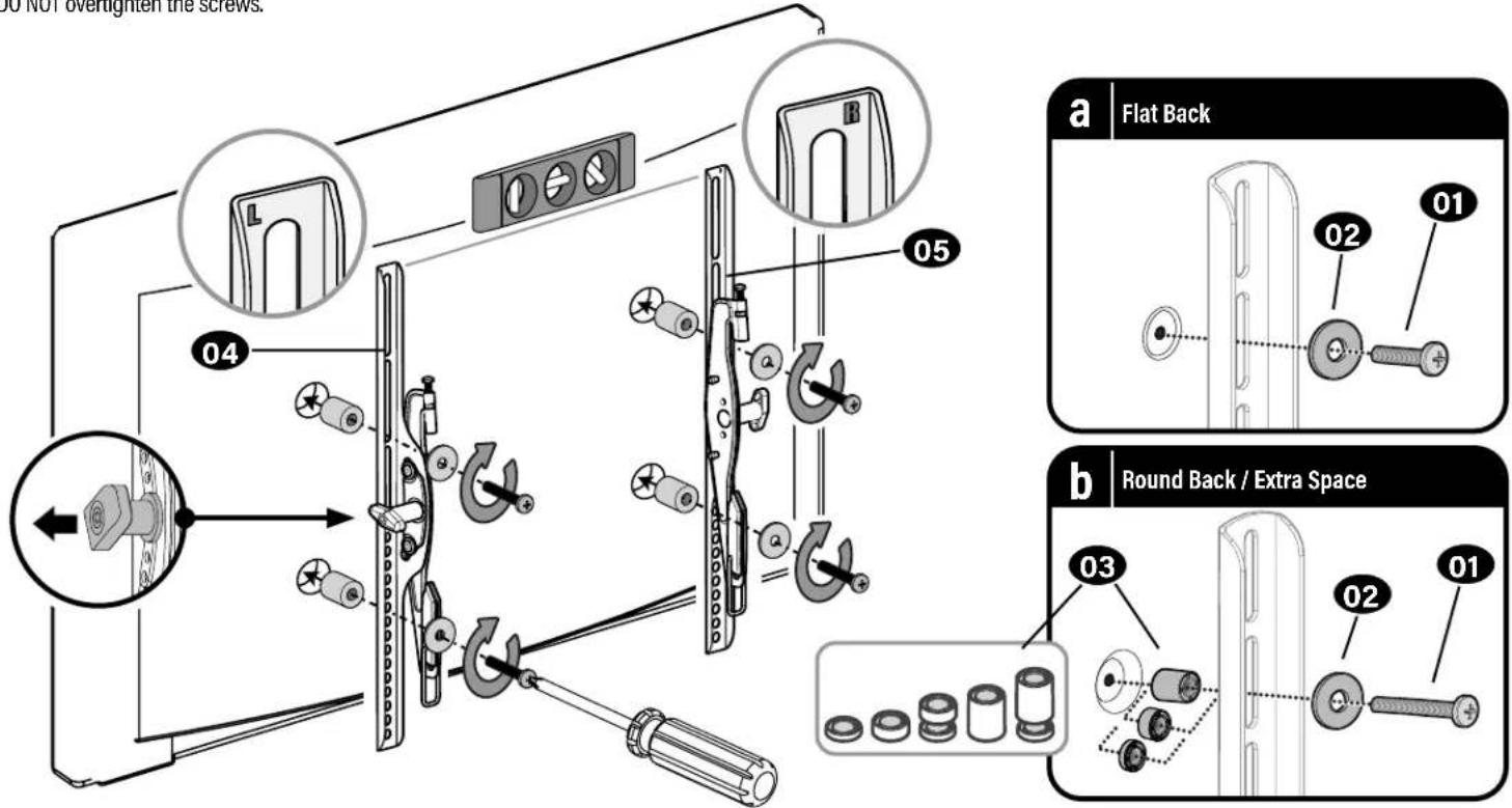 SANUS MFLT1-B2 - Attach TV Brackets - 1