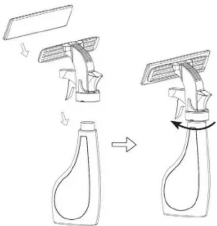 Brandson 303257 - Assembling the spray bottle - 1