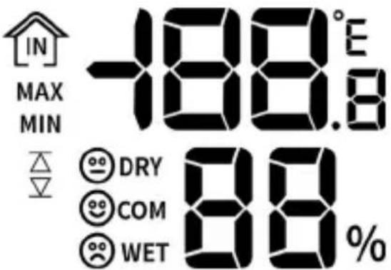 Brandson 306643 - Interior temperature display: - 1