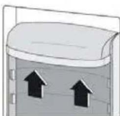 CONTINENTAL EDISON CEF2D247NFW - Positioning the door balconies - 1