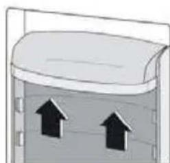 CONTINENTAL EDISON CEF2D247NFB - Positioning the door balconies - 1