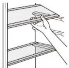 CONTINENTAL EDISON CEF2D247NFB - Movable shelves - 1