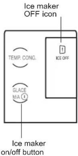CONTINENTAL EDISON CERANF556IX - Switch off the ice maker - 1