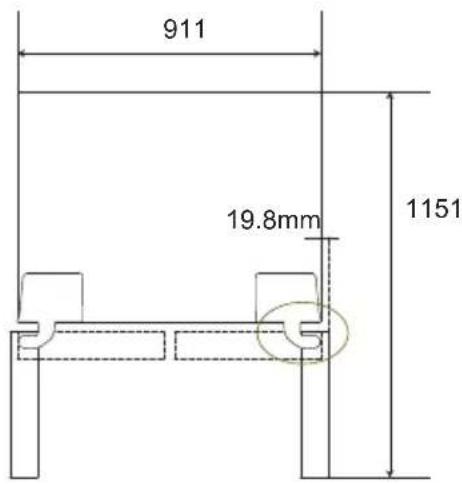 CONTINENTAL EDISON CERANF556IX - Installation dimension - 3
